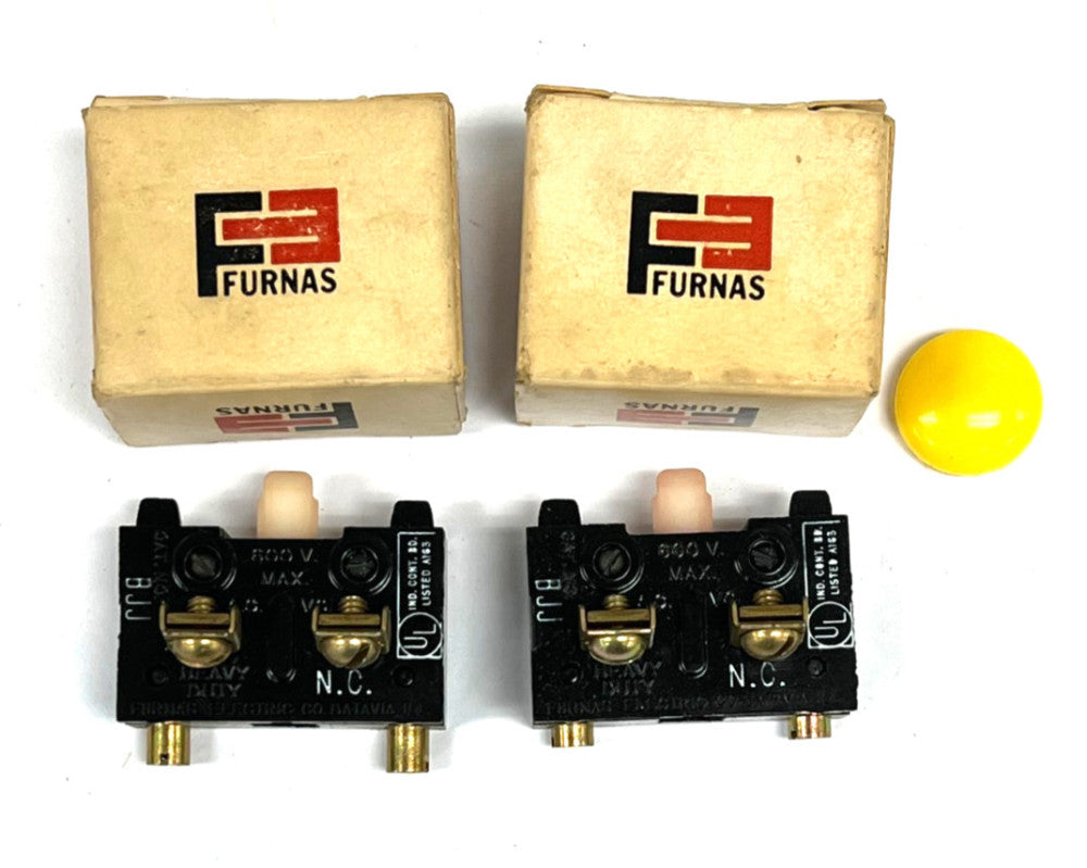 FURNAS BJJ CONTACT BLOCK HEAVY DUTY 600V LOT OF 2