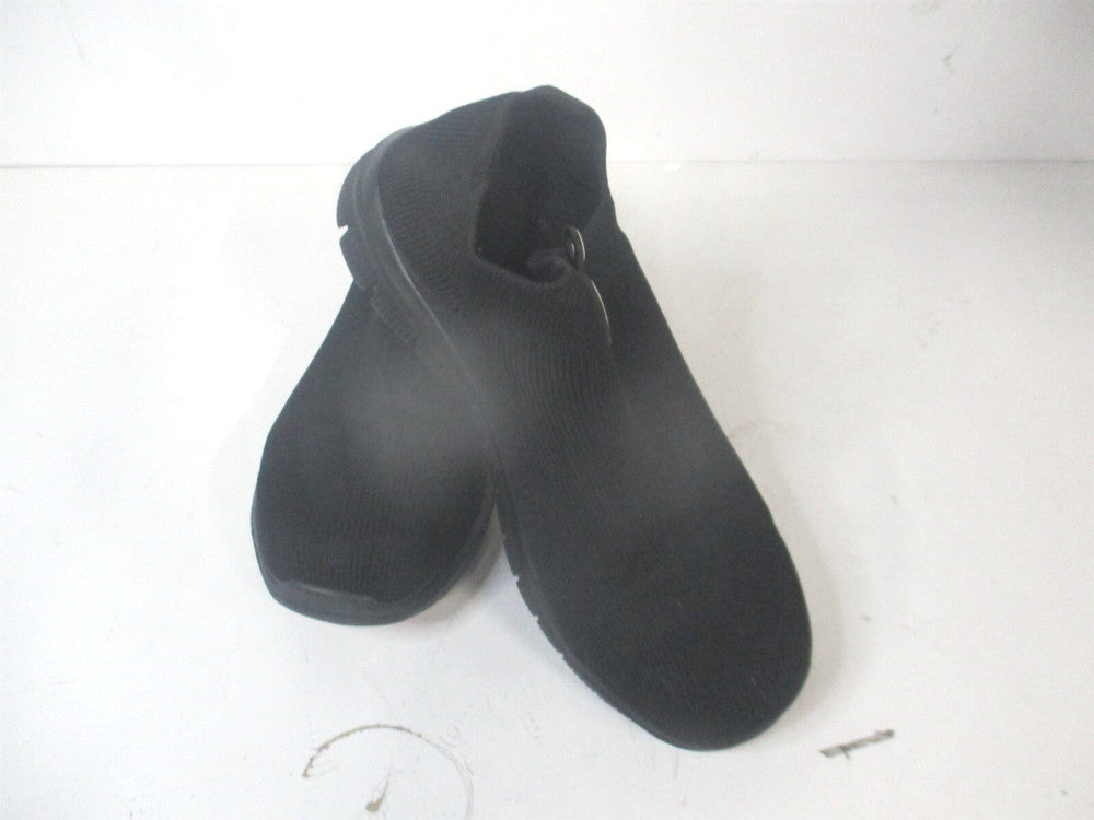 Larmern 6.5 Womens/5 Men Black Steel Toe Sock Lightweight Comfortable Sneakers