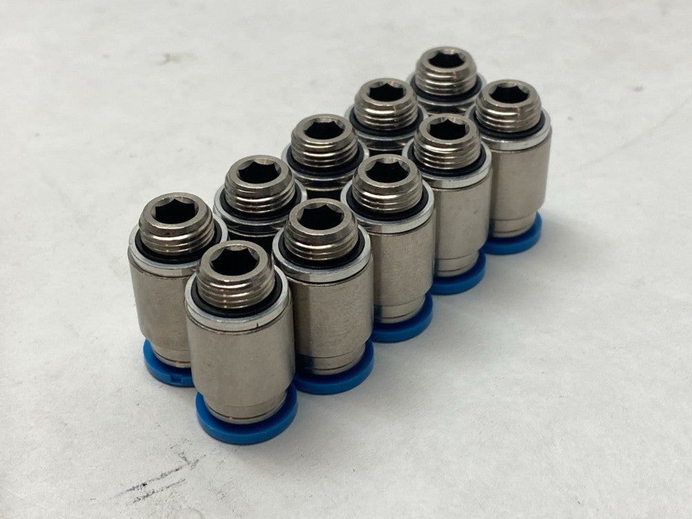 Festo QS-G1/8-8-I Push-In Fitting Male Thread 8mm OD Tube 186109 LOT OF 10