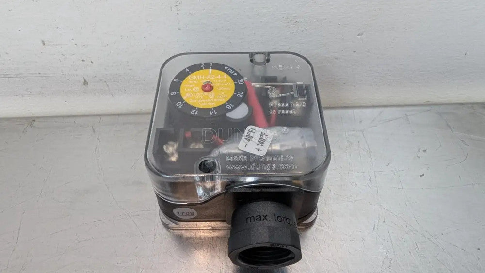 Dungs GMH-A2-4-4 Gas Pressure Switch 1-20 InW.C. 7PSI Max -40°F - +140°F