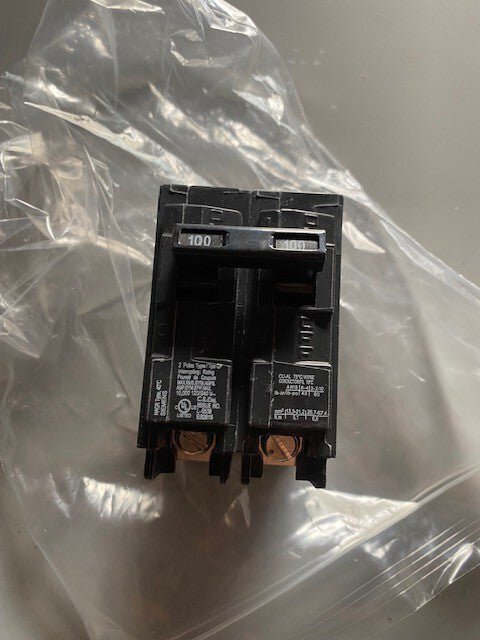 Siemens Q2100 Circuit Breaker 2 Pole 100 Amp 120/240 Volt