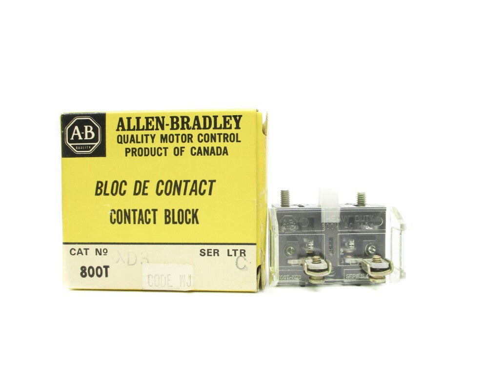 ALLEN BRADLEY 800T-XD3 SER. C (BK/YL) NSMP