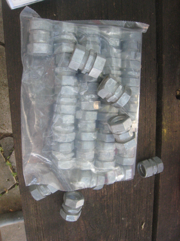 (24) 3/4” Straight Conduit Compression Coupler Connector Union MIX BRANDS