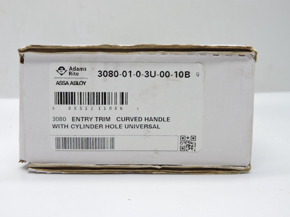 Adams Rite 3080-01-0-3U-00-10B Entry Trim Curved Handle w/Cylinder Hole NEW!