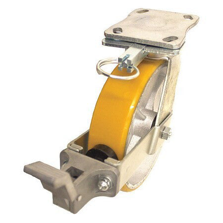 Zoro Select P25s-Uy060r-14-Cb-Dl Plate Caster,1200 Lb. Load Rating