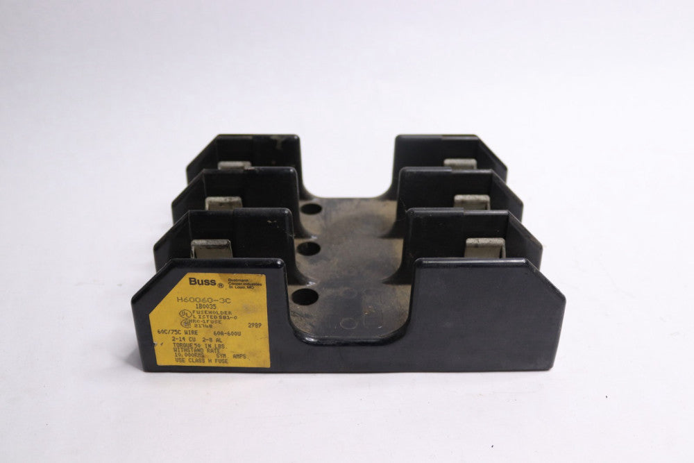 Cooper Bussman Box Lug Fuse Block Class H 31-60A 3P 600V H60060-3C