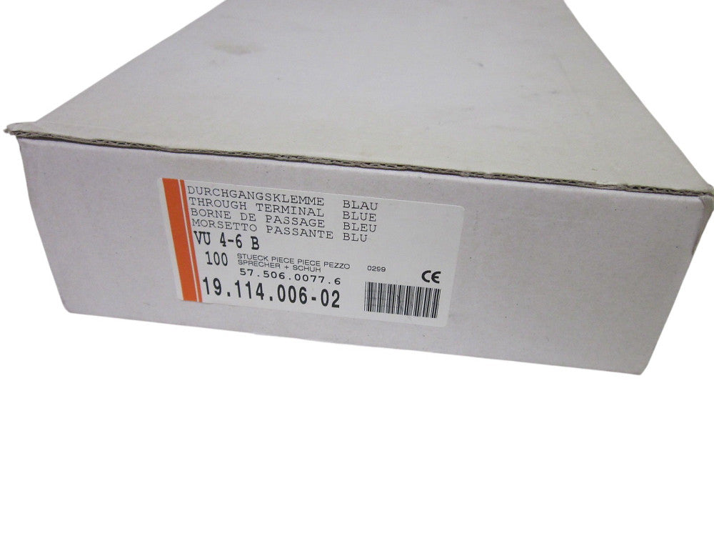 LOT OF 40 SPRECHNER + SCHUH VU 4-6 B TERMINAL BLOCKS NSMP