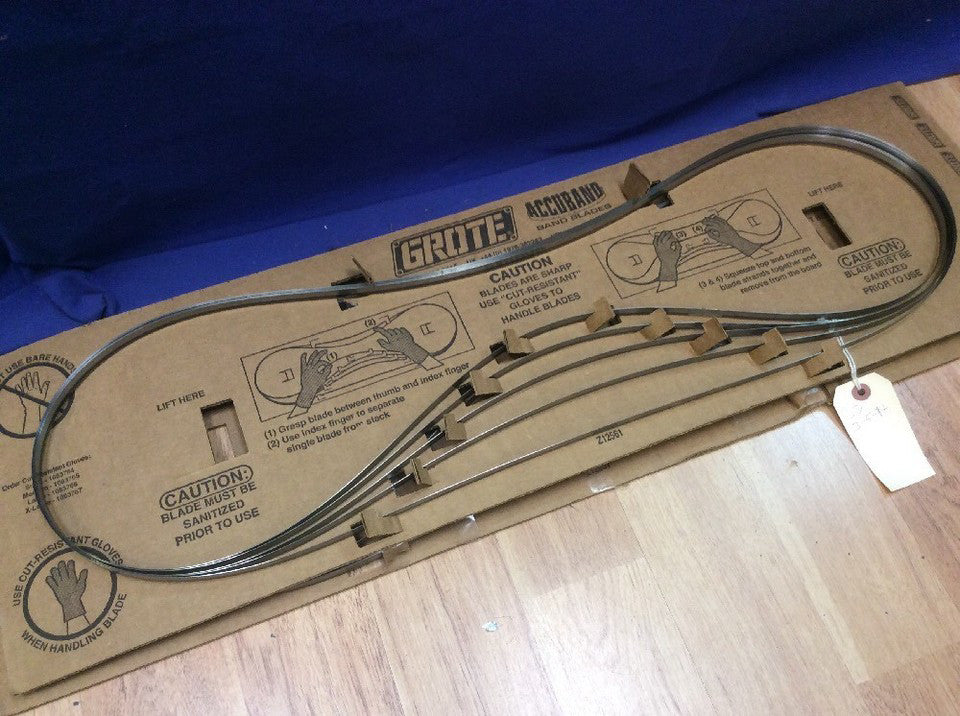 Lot of 5 GROTE ACCUBAND SLICER BAND BLADES 1/2" P/N 1072370