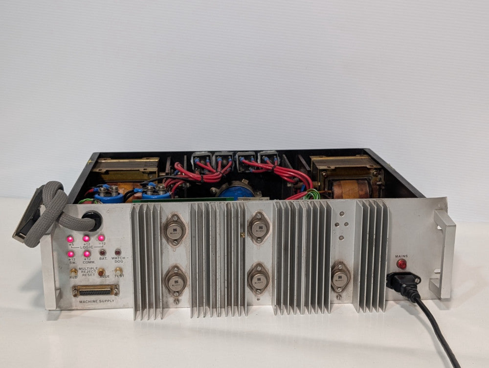 Burnett & Rolfe W.08606 Rackmount Power Supply, 115VAC, +5/+12/-12V, DB-25 I/O