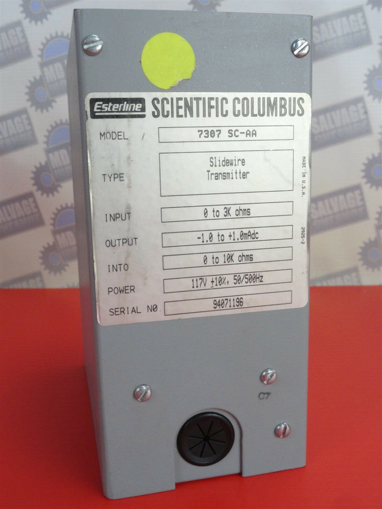 Esterline SCIENTIFIC COLUMBUS - 7307 SC-AA, Slidewire Transmitter (NEW)