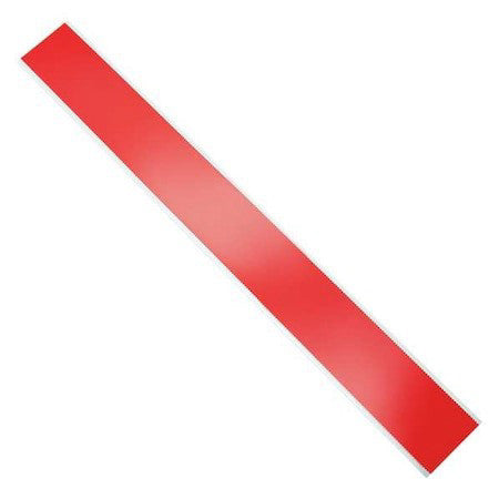 Zoro Select 4 Mil Plain Red Barricade Tape, No Legend, Red, 3 In Wide X 1,000