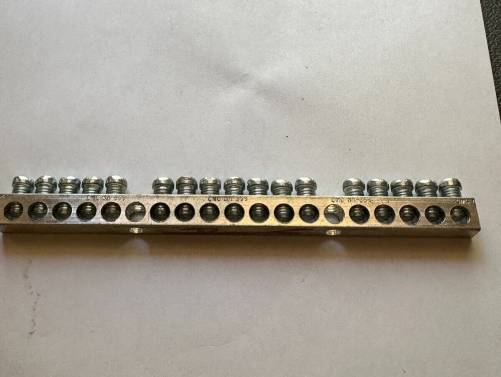 CMC NA-35S Ground Bar 4-14 CU9AL 17 Terminals - New Old Stock Fast Ship