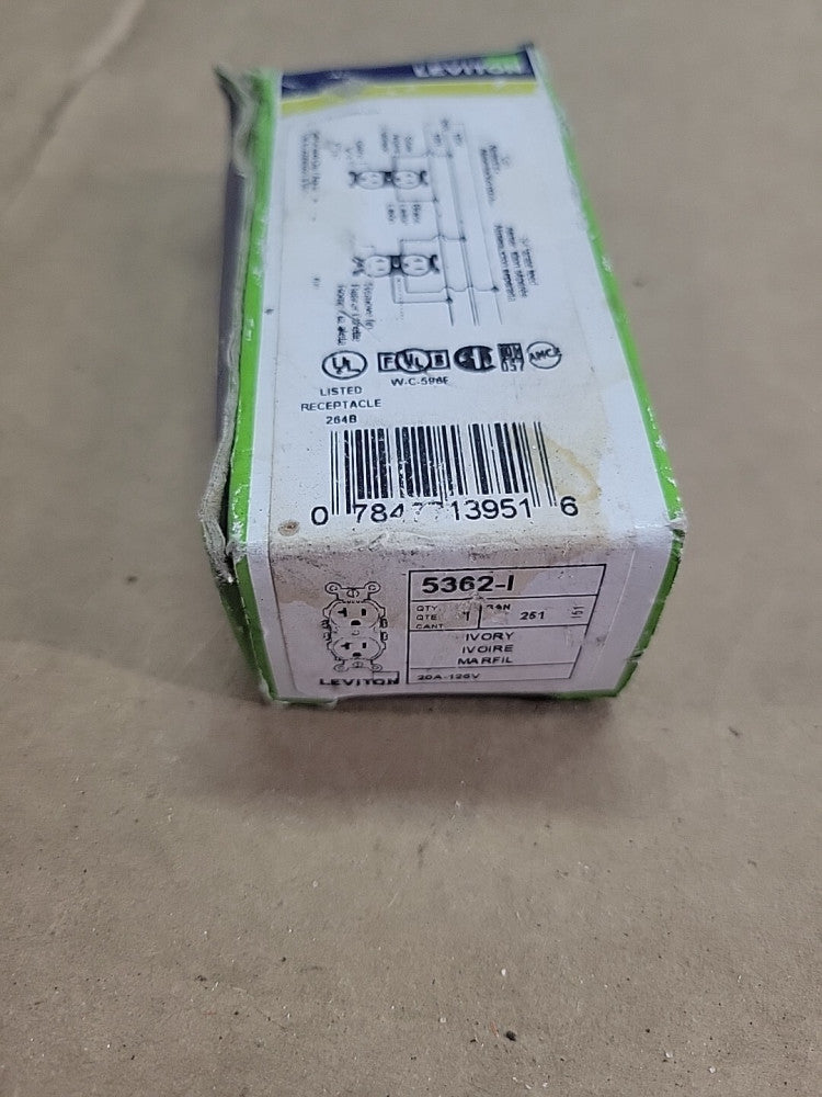LEVITON 5362-1 RECEPTACLE, 20A-125V