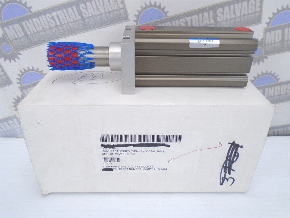 BIMBA - CEF-01206-A - PNEUMATIC CYLINDER - 3/4" Shaft, 7/8" Stroke (NEW)