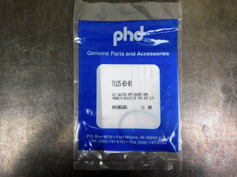 PHD Switch Kit 71125-03-01 Magneto-Resistive NPN 4MM Square