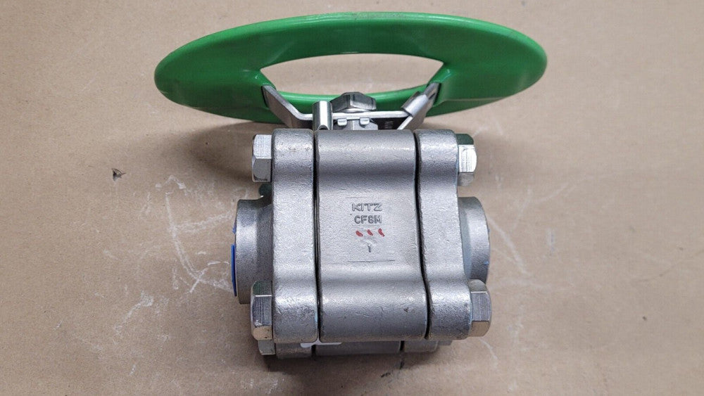 NOS Kitz 329F-LOH 1" CF8M Stainless Steel Ball Valve AKU3TFZM-FSO 1500WOG