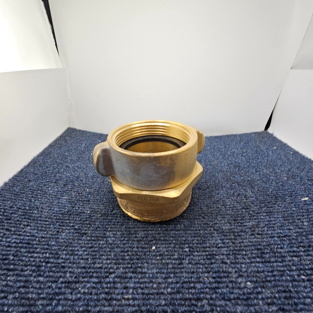 Dixon Valve RSM25F30T Equiv. Adapter, Brass, 2.5", Female NH/NST, 3", Male NPT