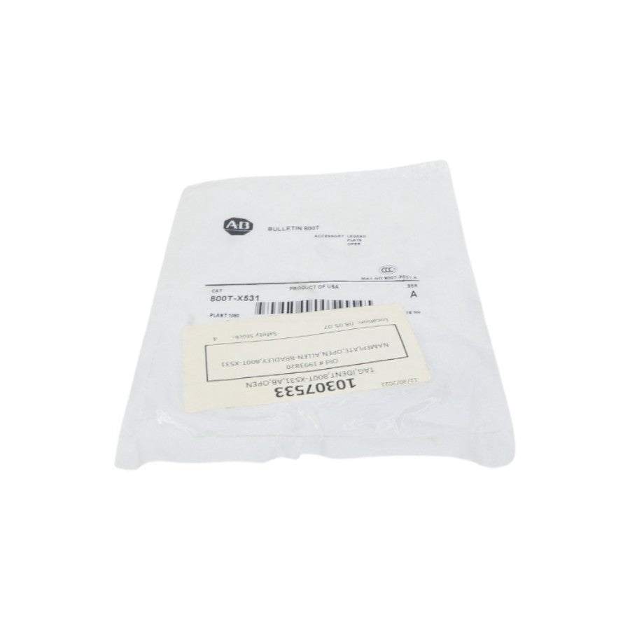 ALLEN BRADLEY 800T-X531 SER. A NSMP