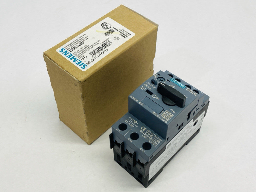 Siemens 3RV2011-1EA15 Sirius Motor Protection Circuit Breaker 2.8-4A 600V
