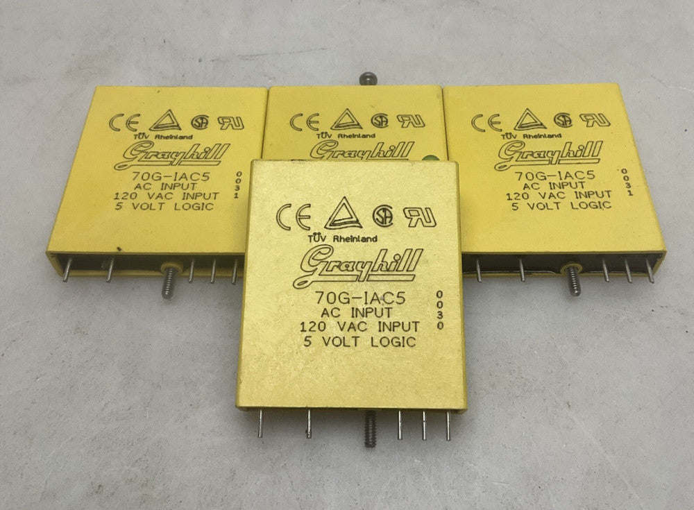 4 Pack Grayhill 70G-IAC5 AC Input Module 120 Volt 5 Volt Used