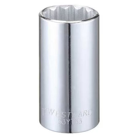 Westward 53Yt83 Westward 3/8 In Drive, 1" Triple Square Sae, Socket, 12 Points,