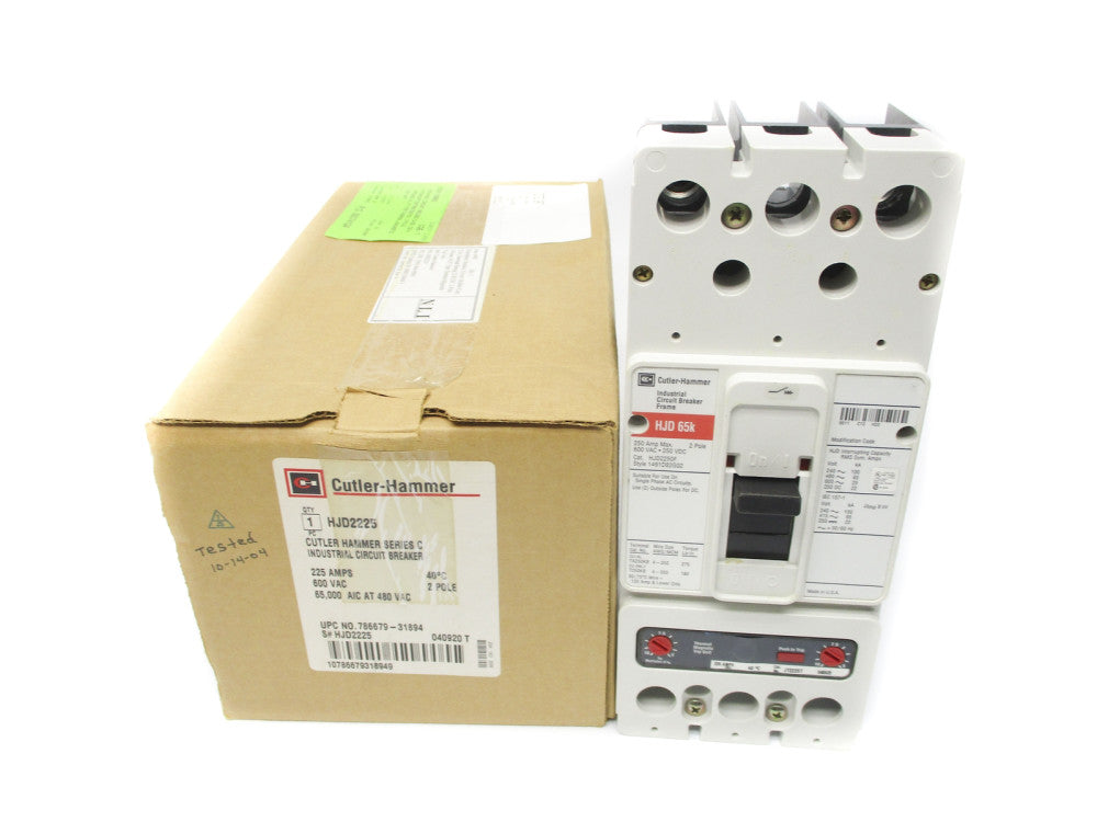 CUTLER HAMMER HJD2225 SER. C 225A NSMP