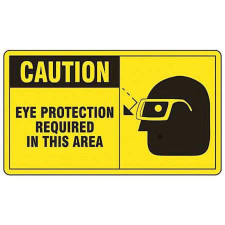 Accuform Lppe627vsp Safety Label, 3 1/2 In Height, 5 In Width, Vinyl,
