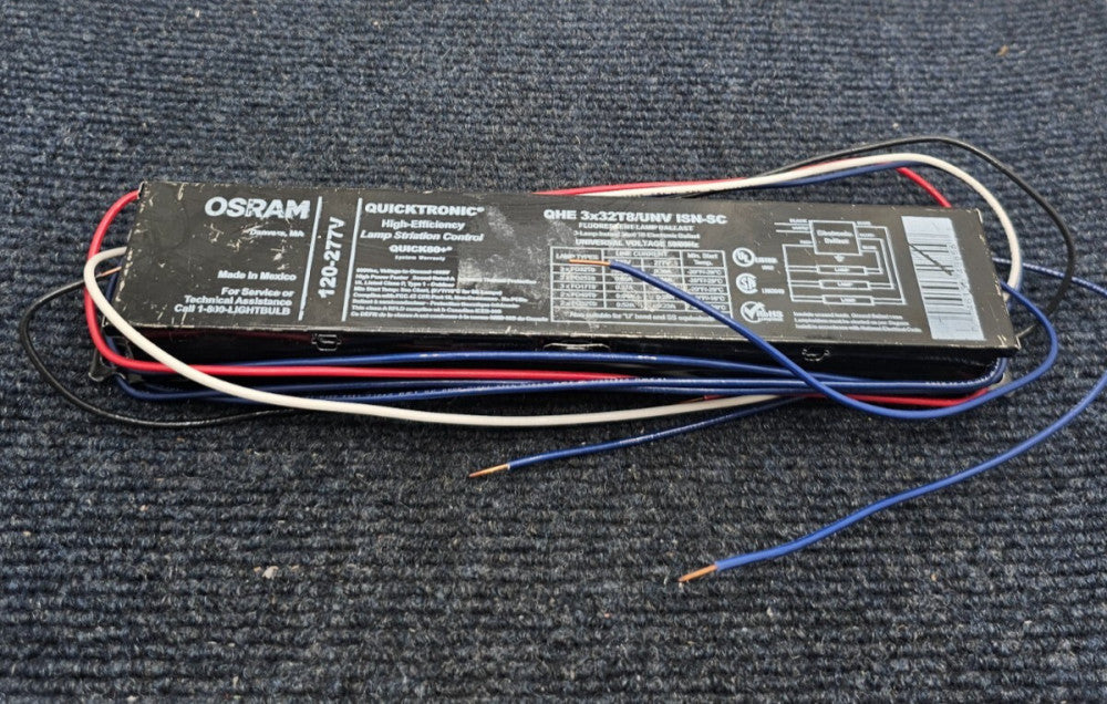 OSRAM QHE 3x32T8-UNV-ISN-SC: Fluorescent 3-Lamp Ballast 120-277V