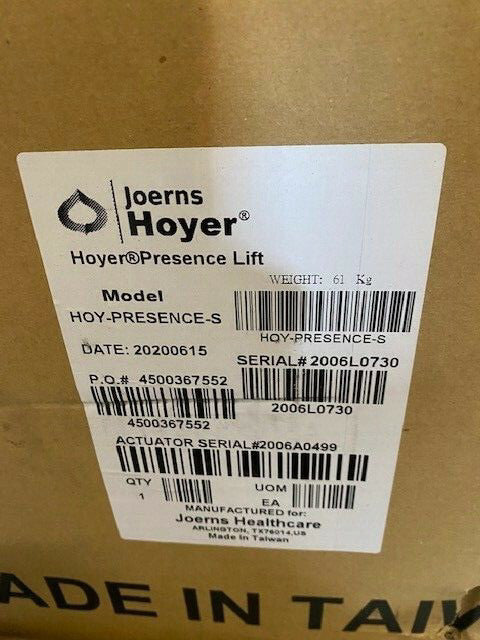 Joerns Hoyer Presence Professional Patient Lift HOY-PRESENCE-S (NEW)