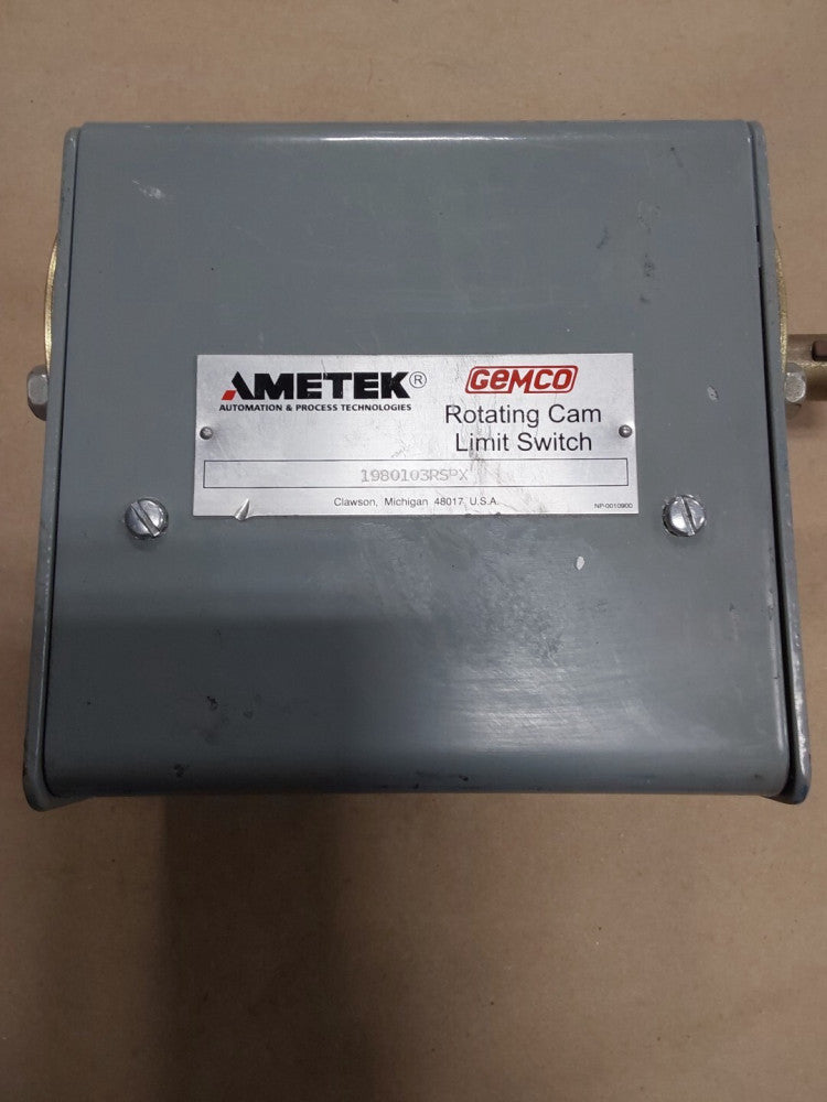 AMETEK GEMCO ROTATING CAM LIMIT SWITCH 1980103RSPX