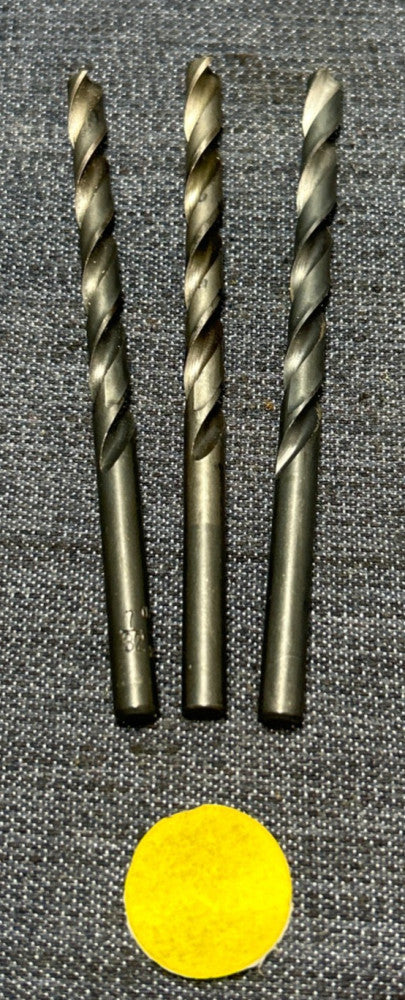 CLE-FORGE HSS 2 FLUTE DRILL BIT DIAMETER 7/32" LOT OF 3