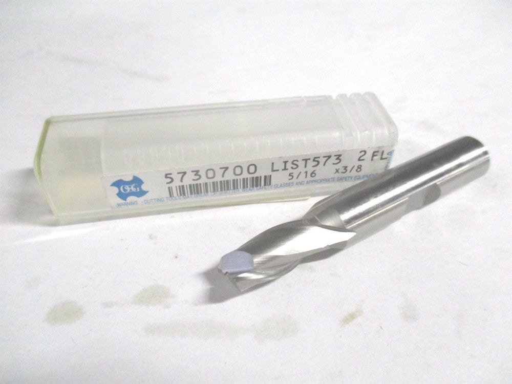 OSG (5730700) 5/16" x 9/16" x 3/8" x 2-5/16" OAL HSS 2 Flute Square End Mill