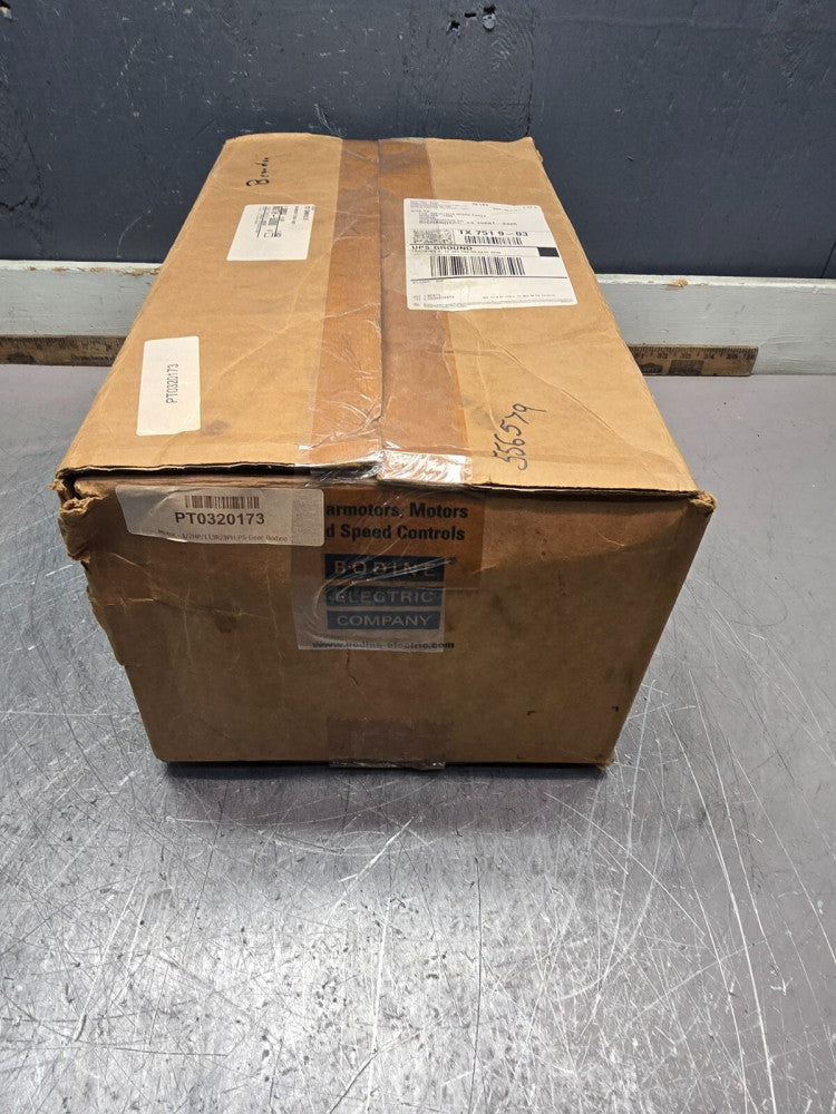BODINE 48R6BFPP-F2 , GEARMOTOR, 94/113 RPM, 1/2hp, 230/460 VAC, NEW! MAKE OFFER!