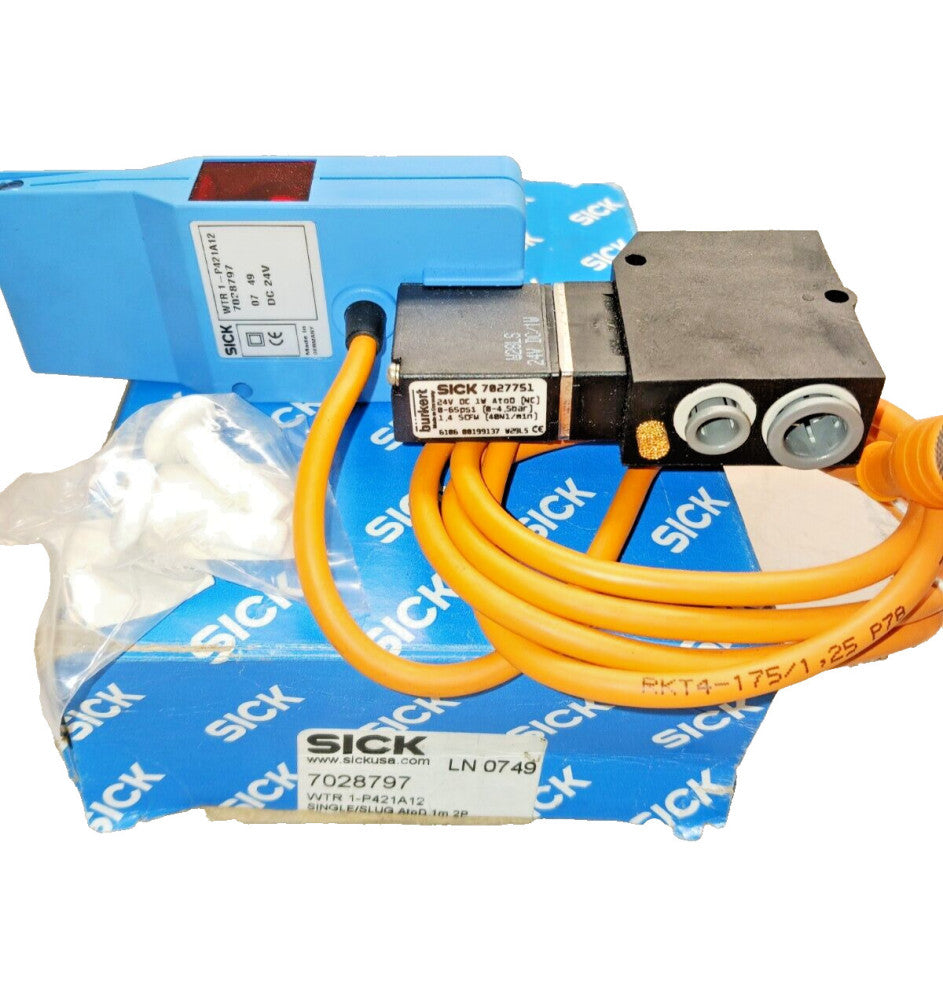NEW SICK WTR1-P421A12 PROXIMITY SENSOR WITH PNEUMATIC VALVE 7027751