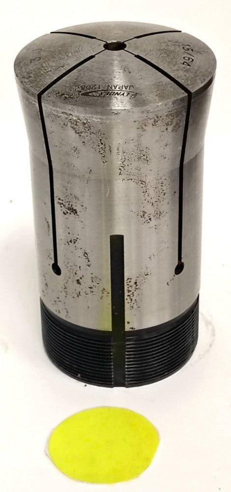 LYNDEX 15/64" ROUND COLLET 2" OD THREADING 4" OAL STEEL MATERIAL