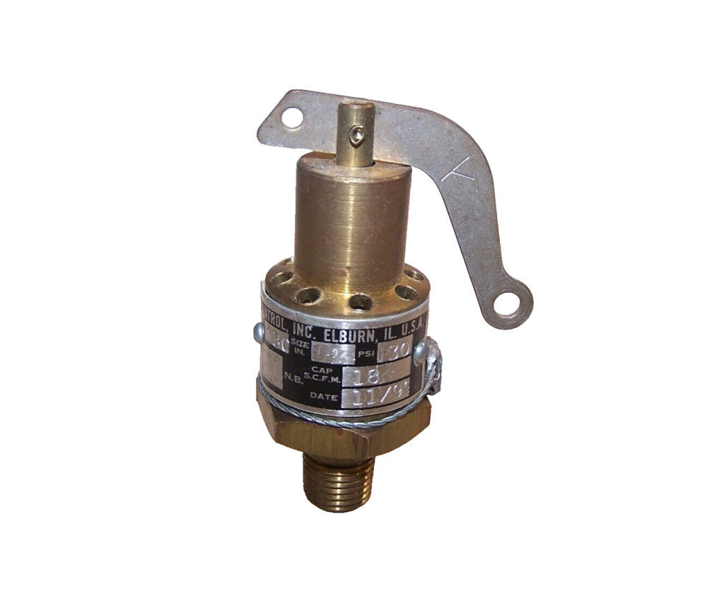 NEW AQUATROL 1/4" BRASS RELIEF SAFETY VALVE MODEL 130 30 PSI 18 CAP SCFM