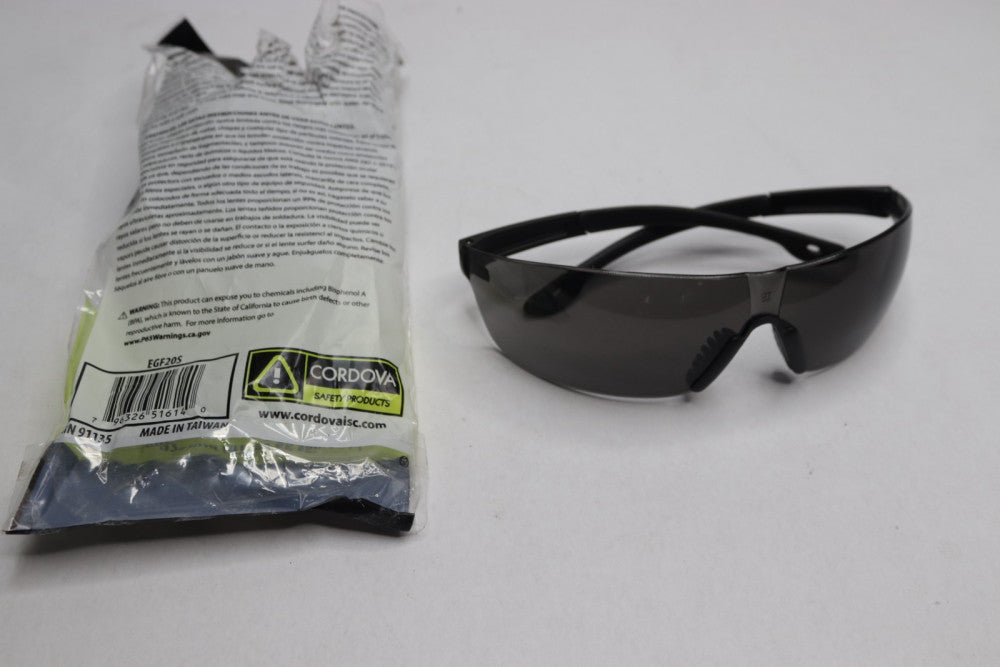 Cordova Jackal Safety Glasses Black EGF20S