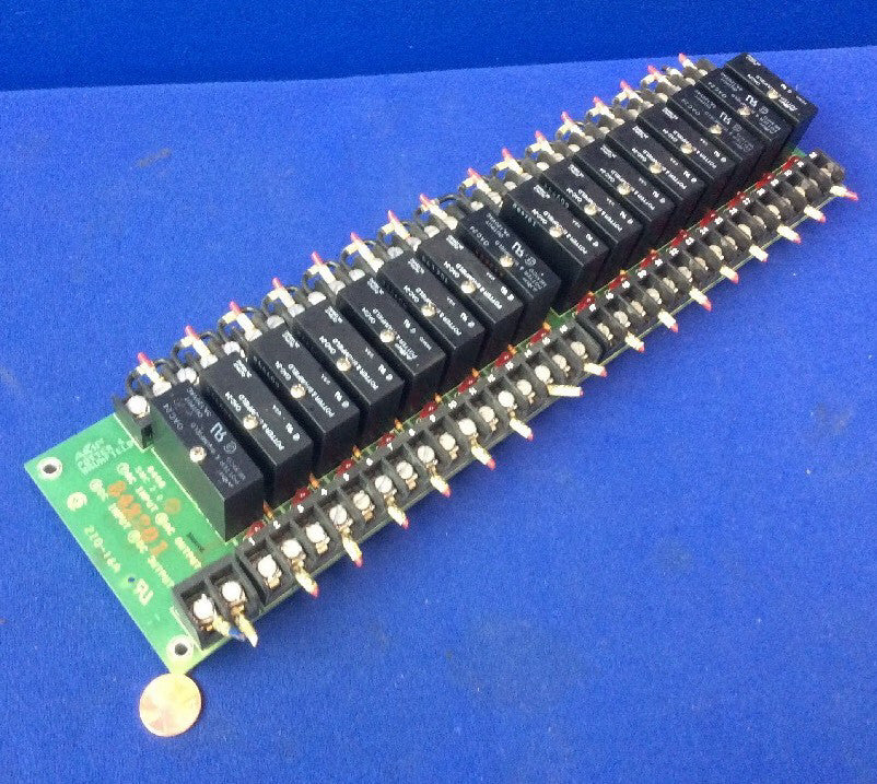 AMF POTTER & BRUMFIELD 2IO-16A RELAY BOARD W/ (16) OAC24 RELAYS
