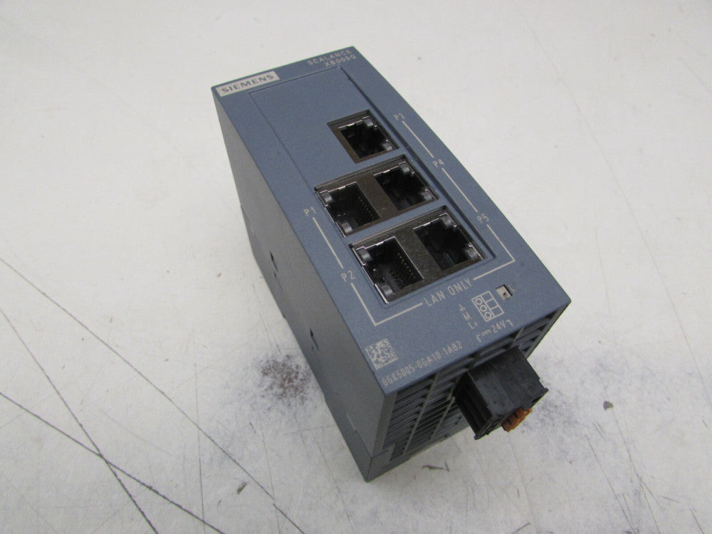 SIEMENS SCALANCE XB005G 6GK5005-0GA10-1AB2 INDUSTRIAL ETHERNET SWITCH XLNT M/O!!