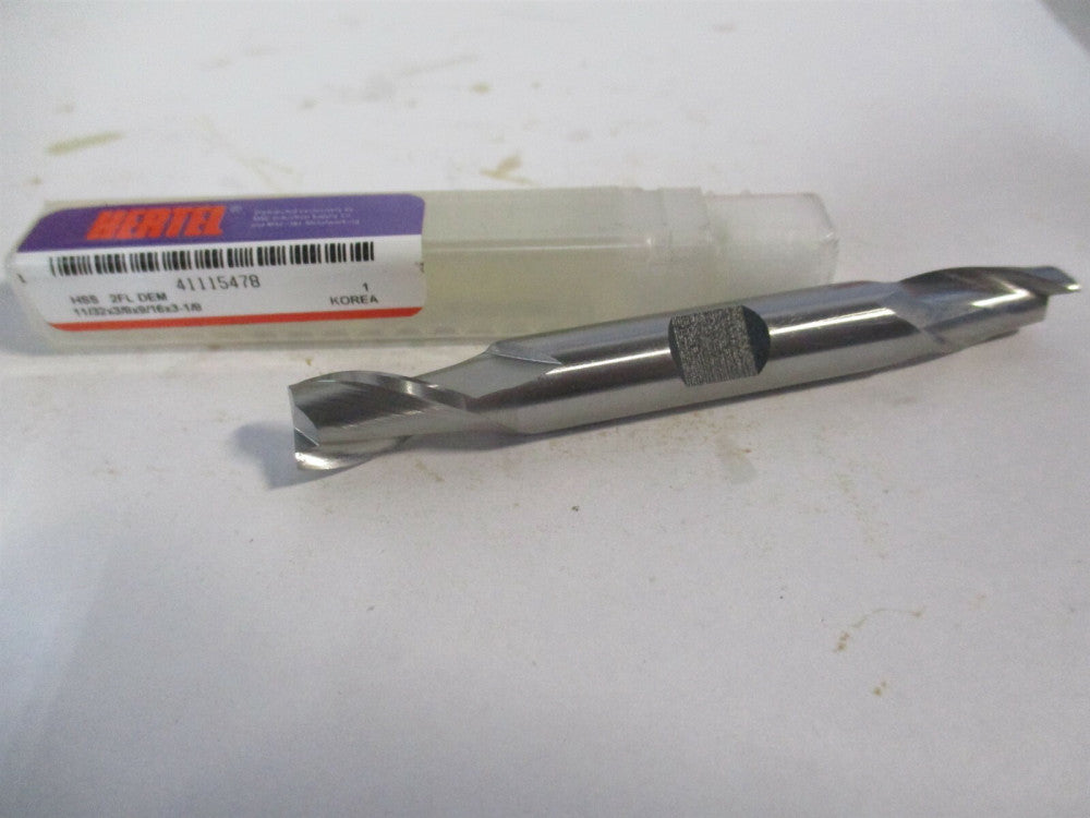 (E1050022) 11/32" x 9/16" x 3/8" x 3-1/8" OAL 2 Flute HSS Square End Mill