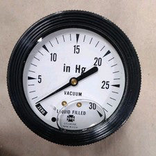 US Gauge Vacuum Gauge 30 in Hg Liquid Filled A78