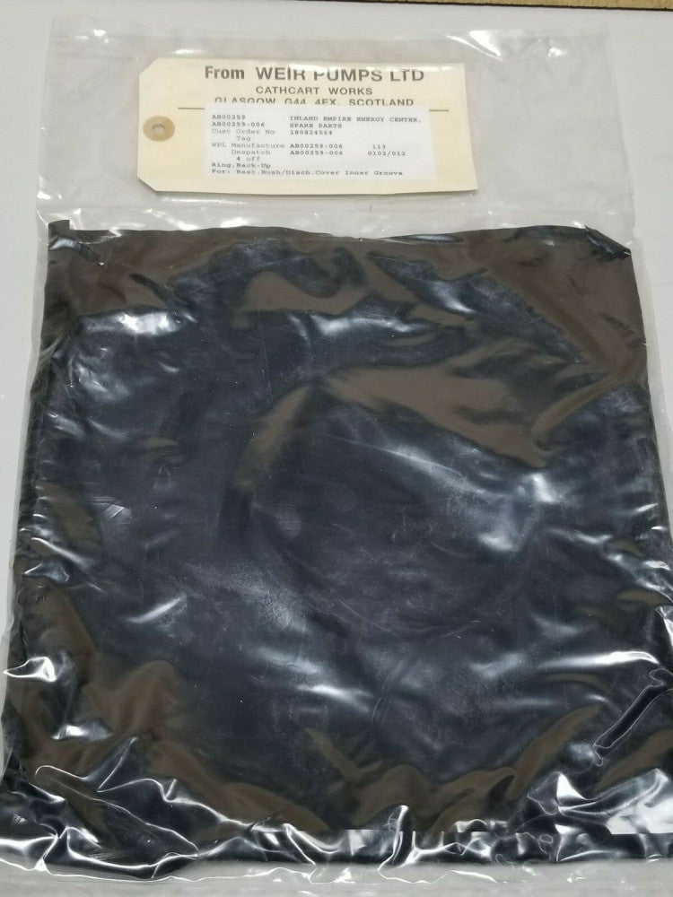 New Weir Pumps Back-Up Ring Kit AB00259