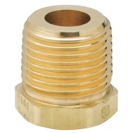 Parker L209p-8-6 Bushing Brass Bushing, 1/2 In Male Npt X 3/8 In Female Npt