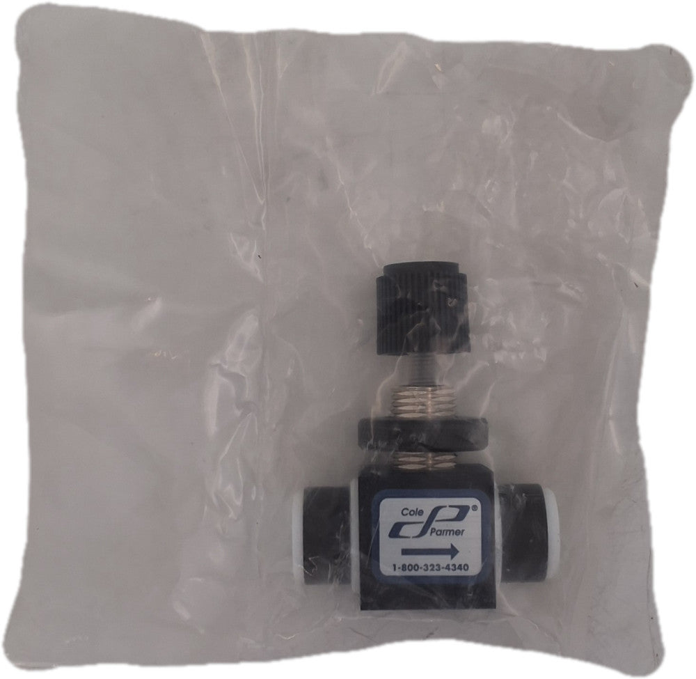 Cole Parmer 6393-70 Teflon Needle Valve New