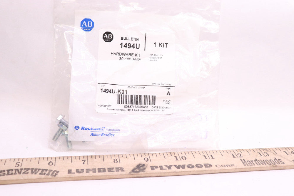 Allen-Bradley Visible Knife Switch Hardware Kit 1494U-K31