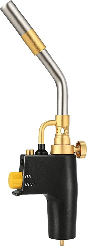 Propane Torch Head, High Intensity Trigger Start with Self Silver