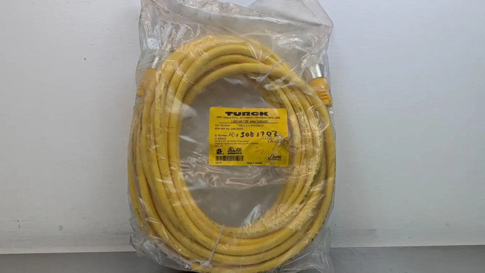 Turck RSM RKM 461-10M/S3059 Actuator and Sensor Cable U-35643 7/8" 4-Pin Straigh