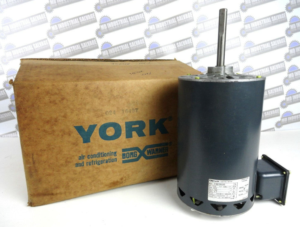 Genuine YORK - AOSmith FAN MOTOR Part # 024-16497-000 - F48SX6V5 ( NEW in BOX )