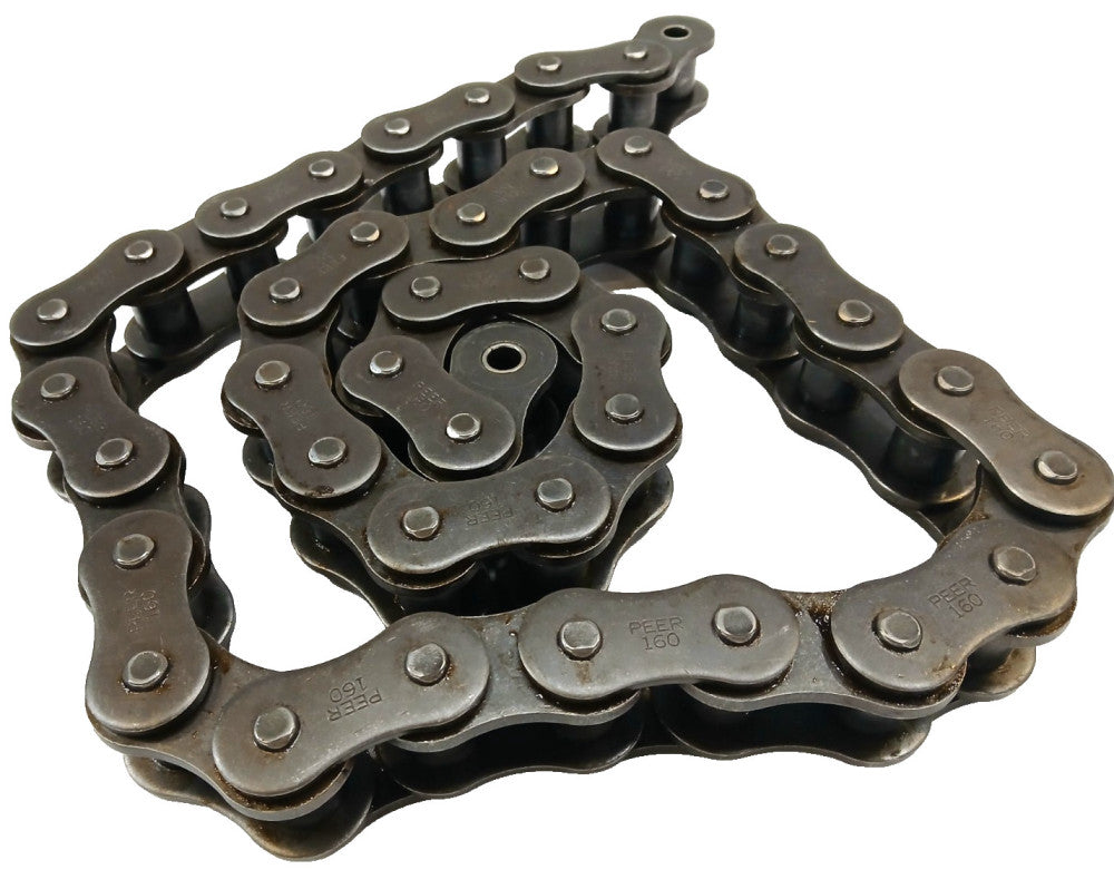 PEER 160 ANSI ROLLER CHAIN 6 FT PITCH 2" LOAD CAPACITY 58000 LBS CARBON STEEL