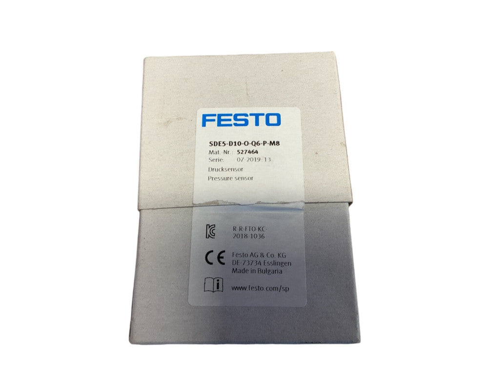 Festo SDE5-D10-O-Q6-P-M8 527464 Pressure Sensor
